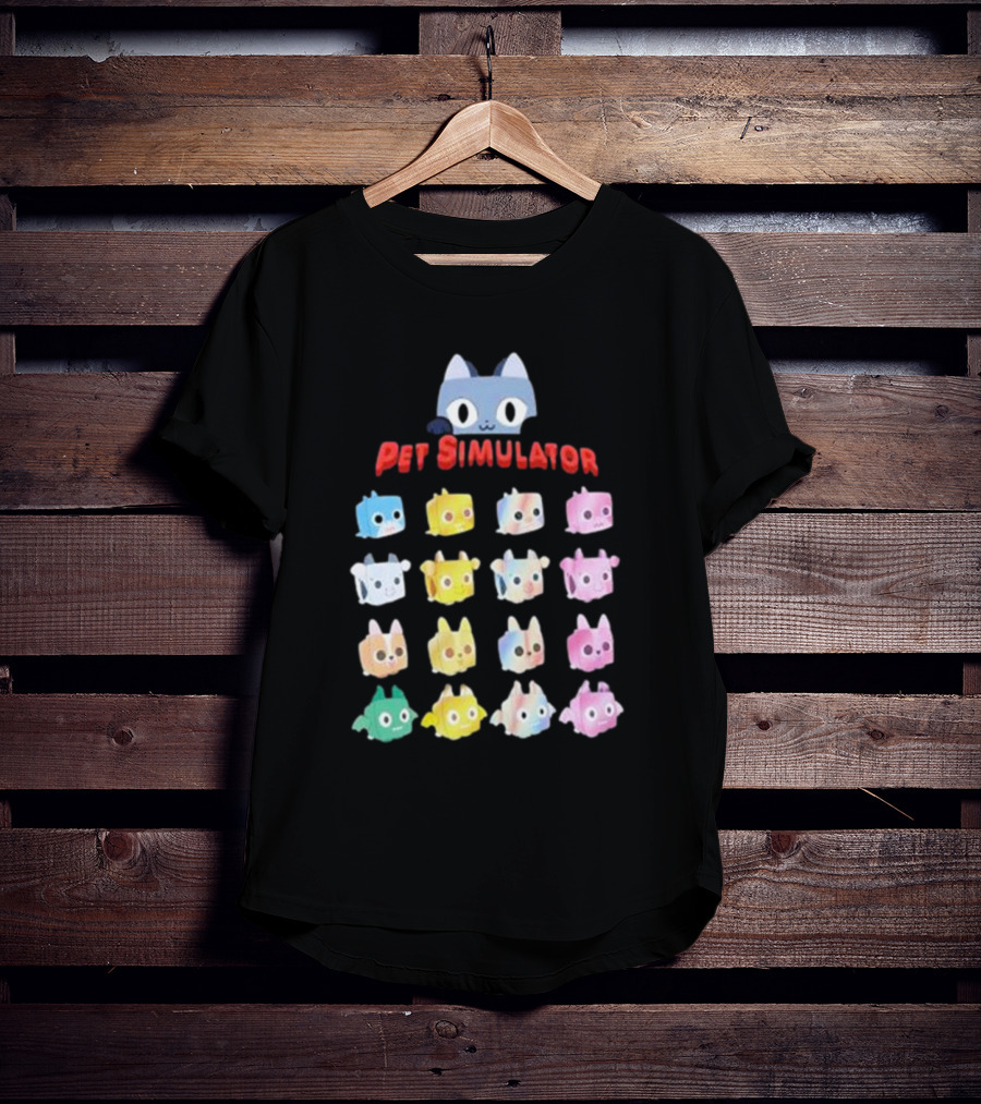 Alex Tanooki Pet Simulator Cute Colorful Kitty 16 Collection T-Shirt
