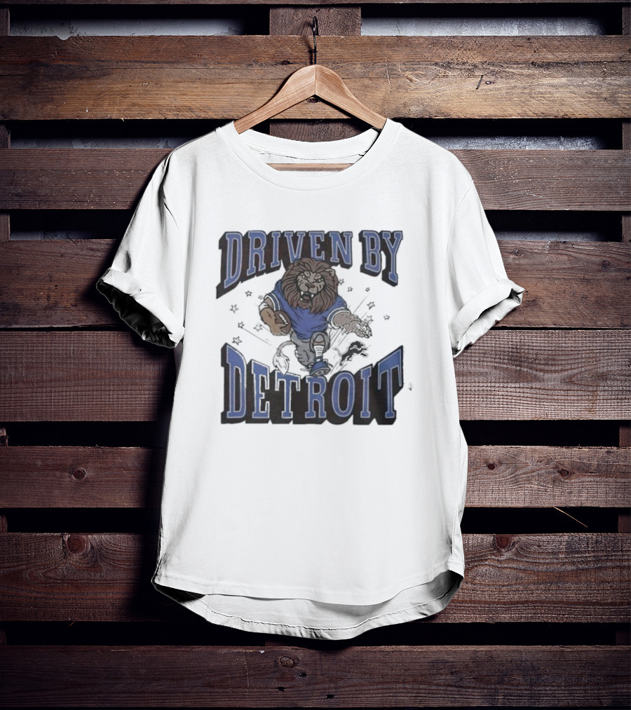 Driven By Detroit Lions Football Enthusiast T-Shirt