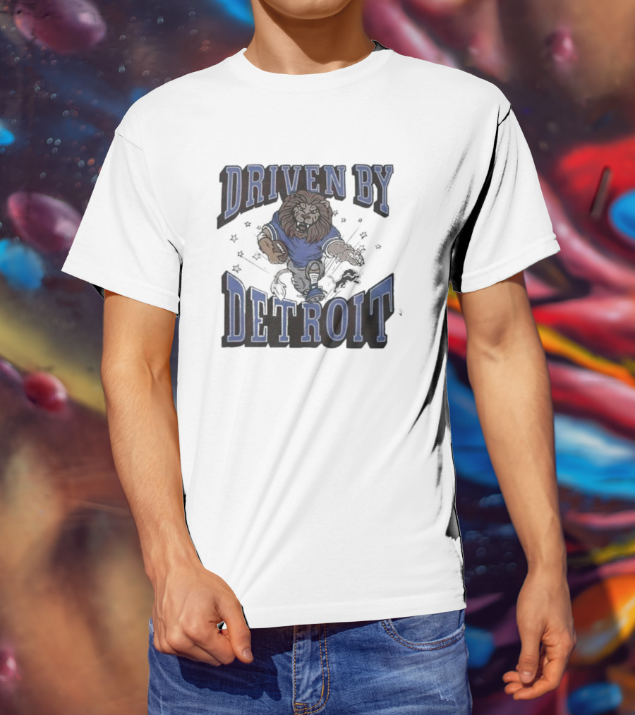 Driven By Detroit Lions Football Enthusiast T-Shirt