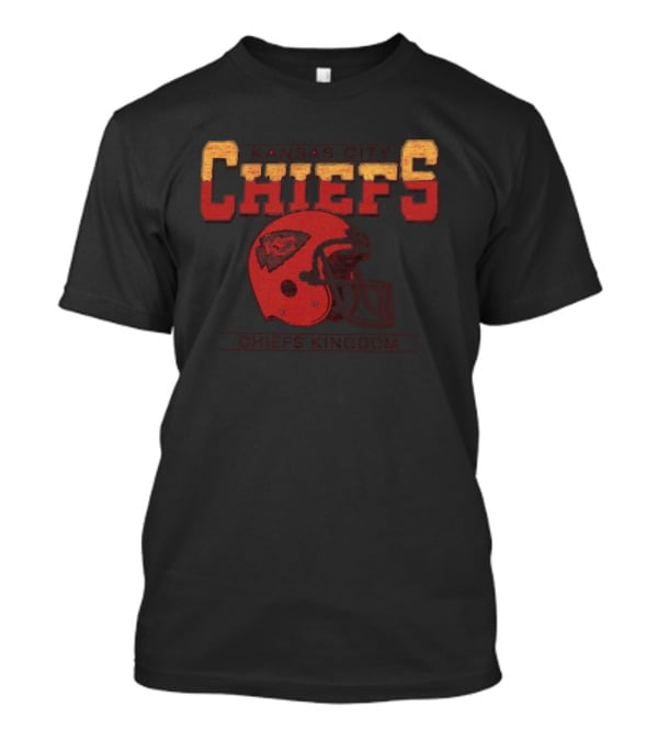 Kansas City Chiefs Kingdom Helmet Gridiron Classics Franklin T-Shirt