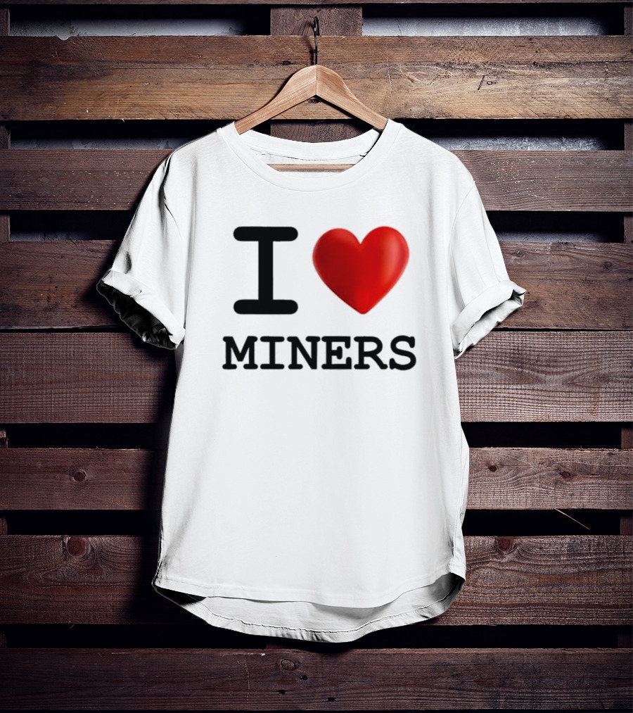 I Heart Miners Red Love T-Shirt