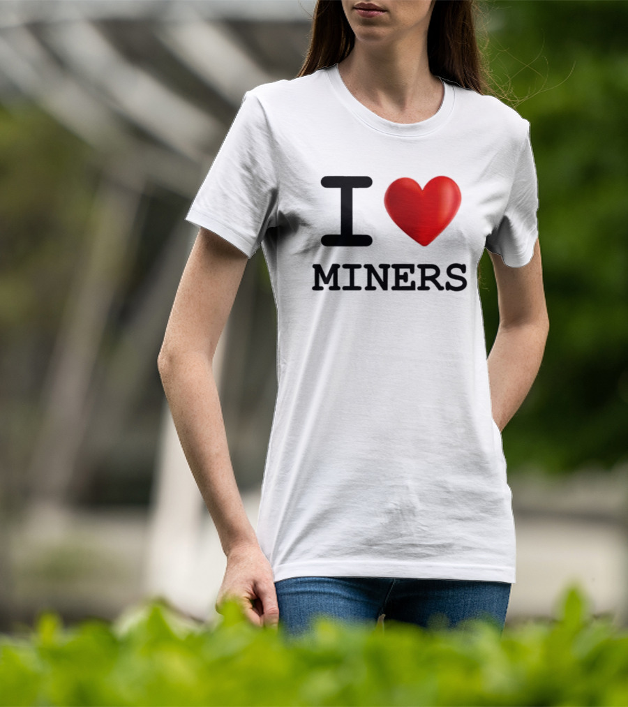 I Heart Miners Red Love T-Shirt