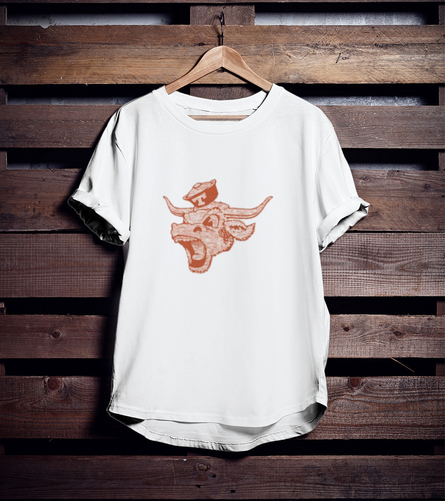 Texas Longhorns Vintage Bevo Logo Texas Orange Franklin T-Shirt