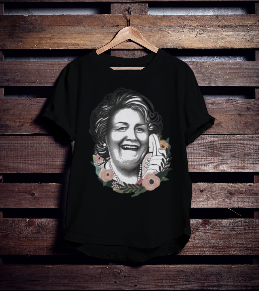 Nordacious Hyacinth With Floral Accents And Phone Gesture T-Shirt