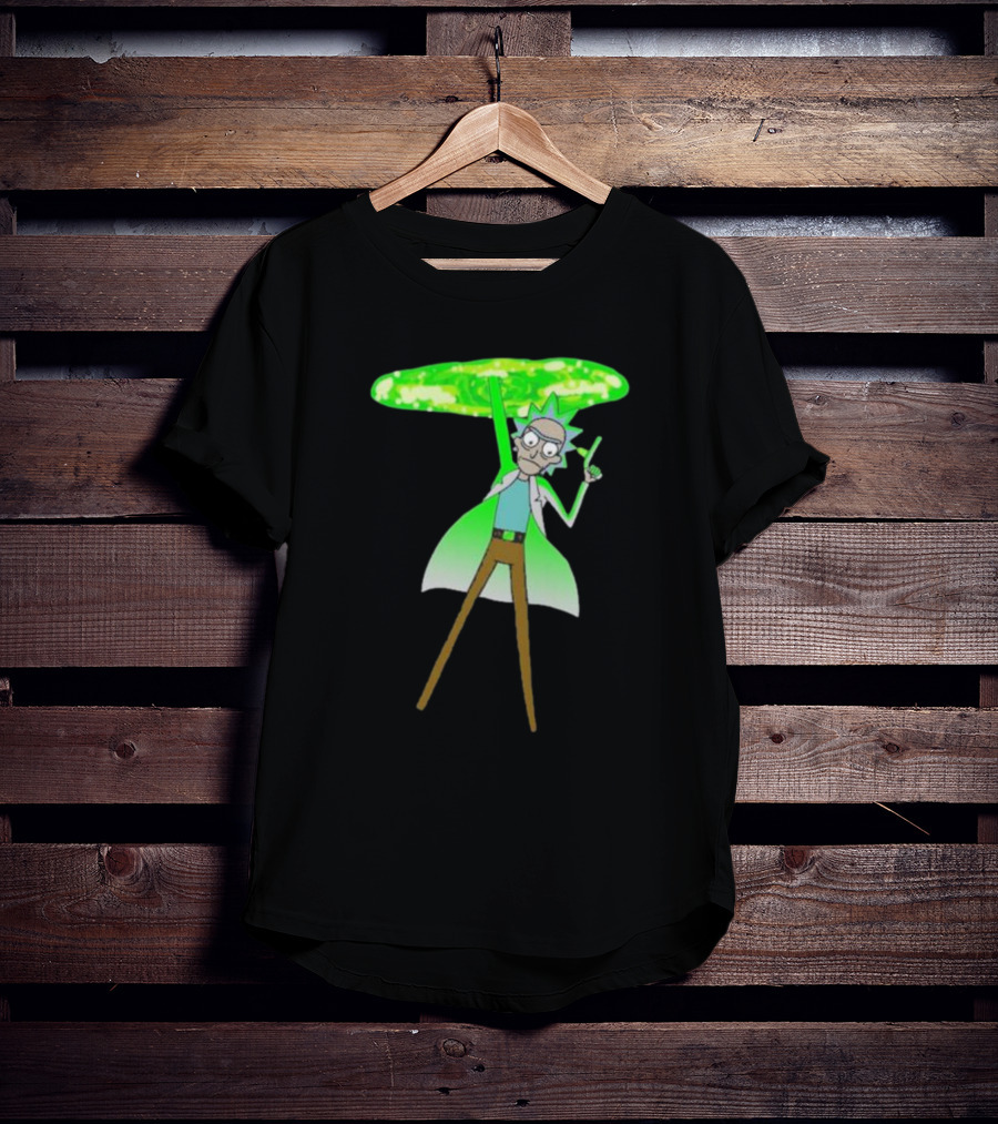 Rick Sanchez Portal Green Slime Rick And Morty T-Shirt