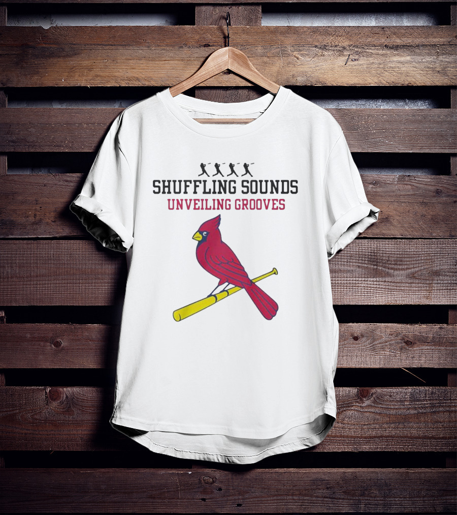 Cardinal Vibes Shuffling Sounds Unveiling Grooves T-Shirt