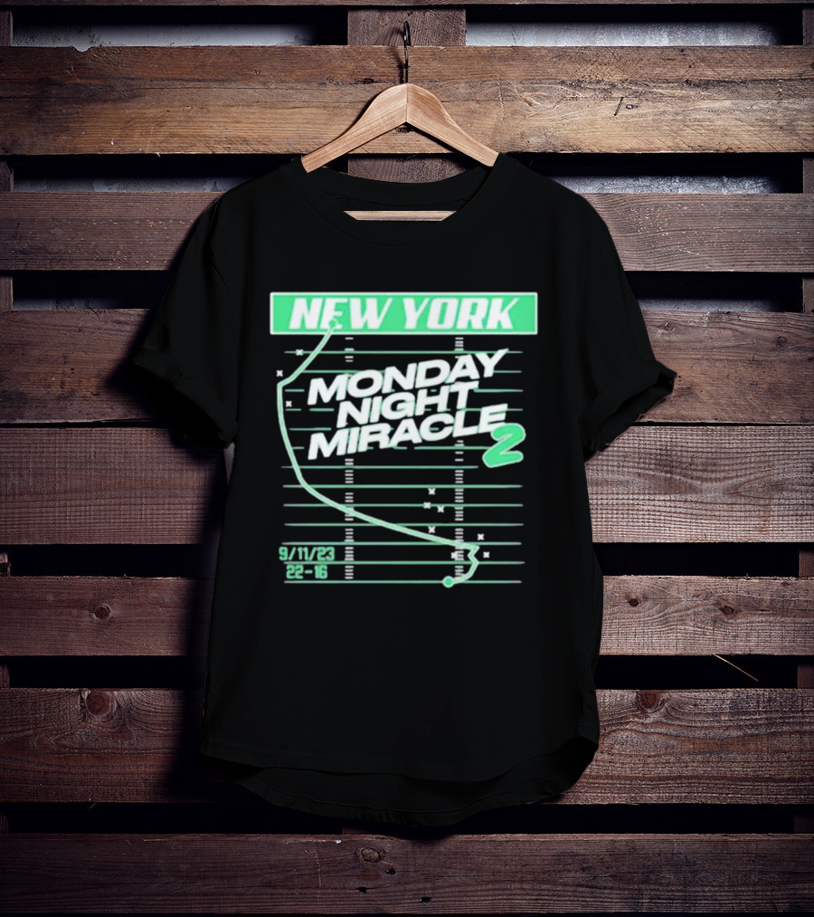 New York Monday Night Miracle 2 9/11/23 22-16 T-Shirt