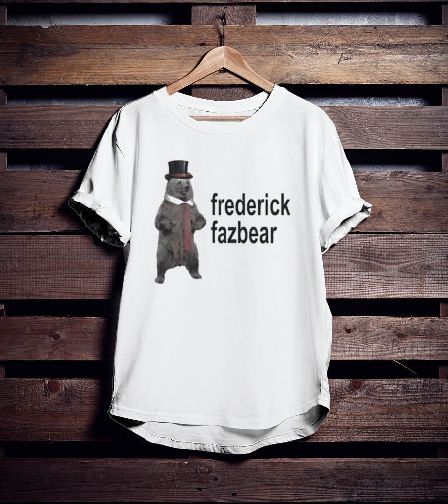 Frederick Fazbear With Top Hat And Red Tie T-Shirt