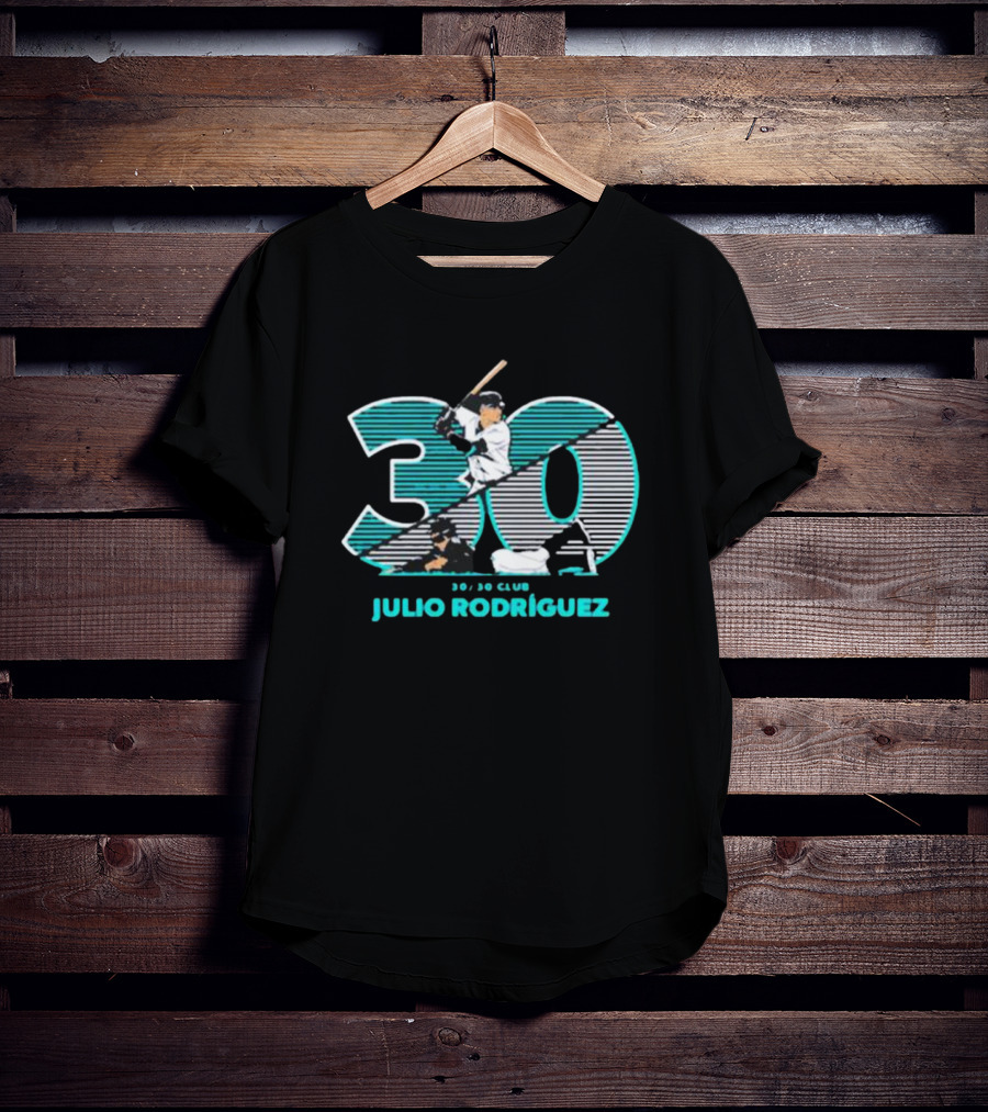 Seattle Baseball 30/30 Club Julio Rodríguez T-Shirt