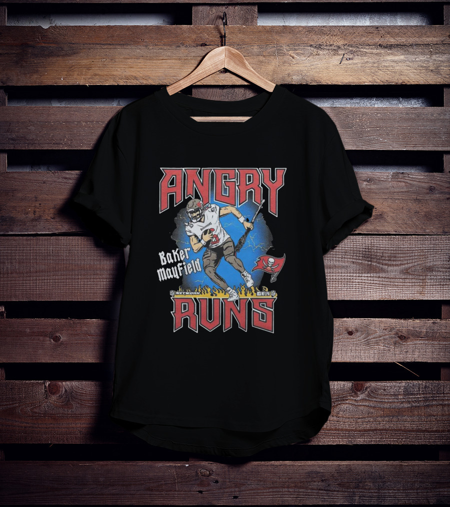 Angry Runs Baker Mayfield Tampa Bay Buccaneers NFL Network T-Shirt