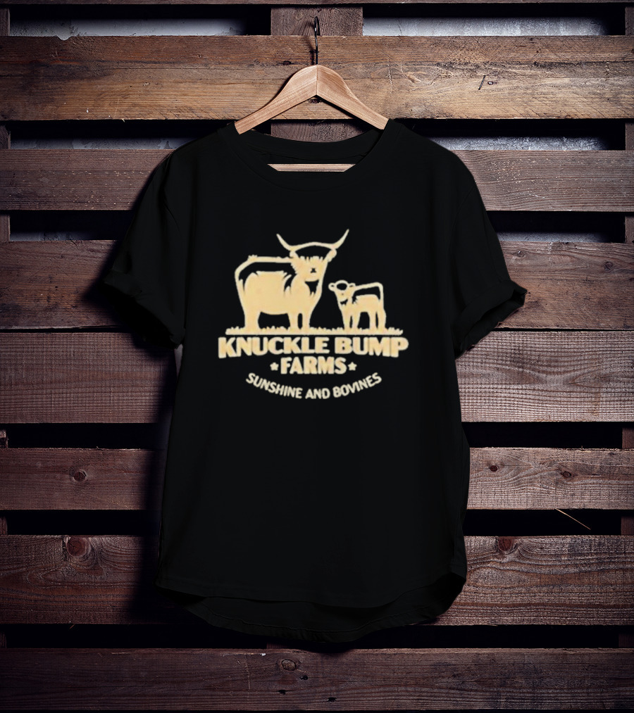Knuckle Bump Farms Cattle Sunshine And Bovines T-Shirt