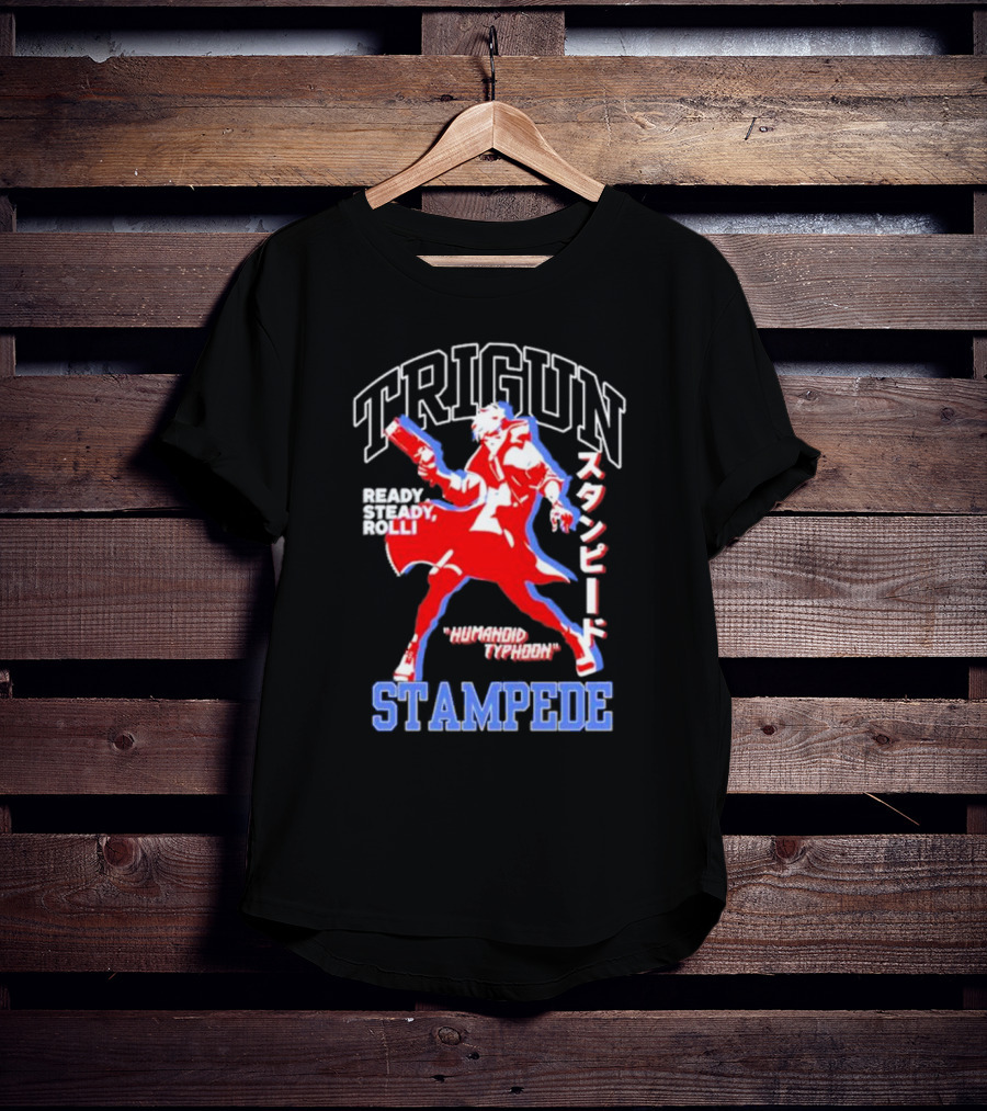 Trigun Stampede Ready Steady Rolli Humanoid Typhoon T-Shirt