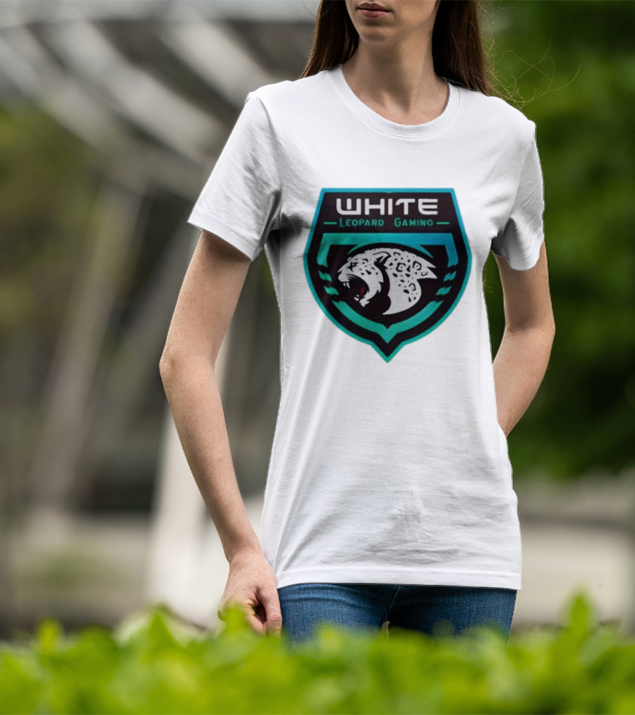 Soardogg Apparel White Leopard Gaming Emblem T-Shirt
