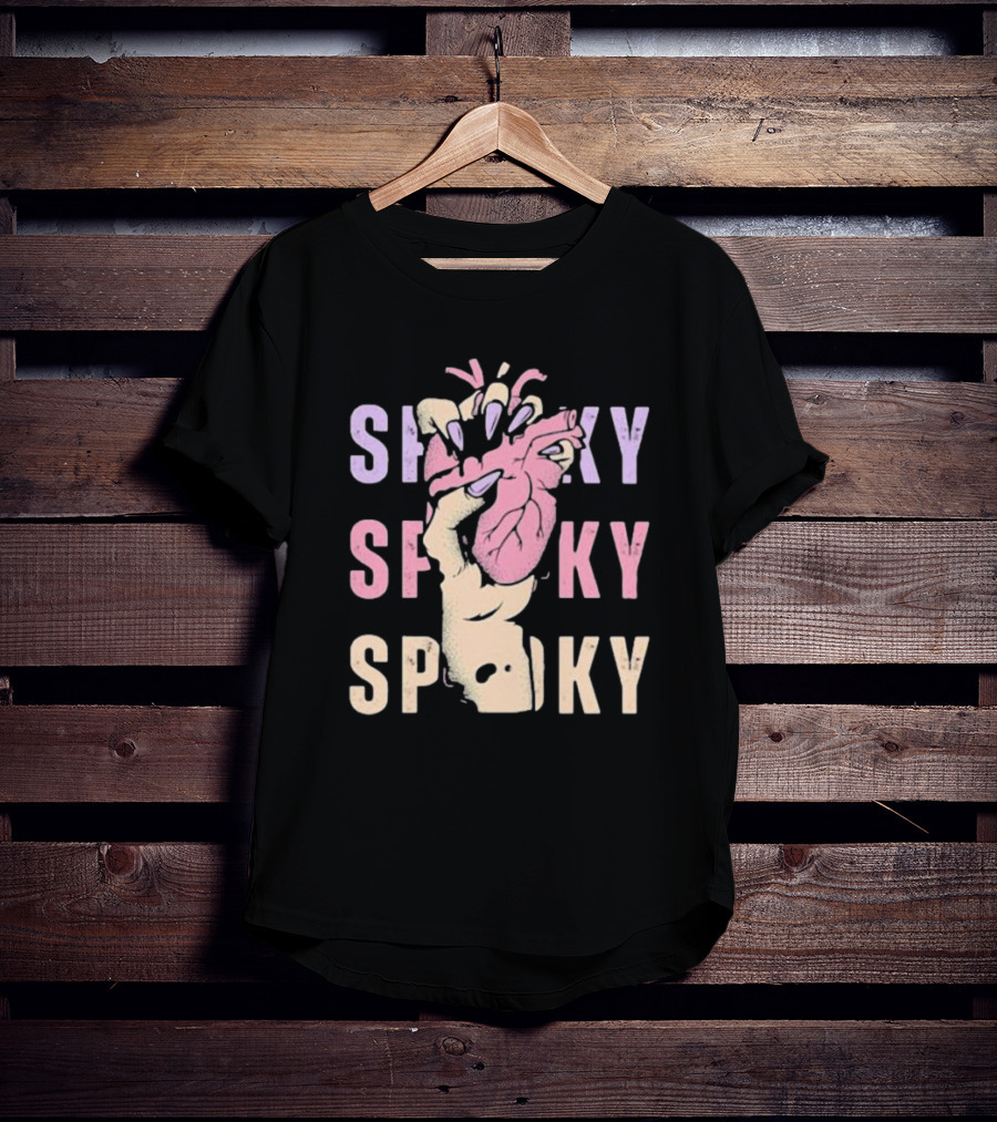 Spooky Hand Grips Heart Halloween Squeeze T-Shirt