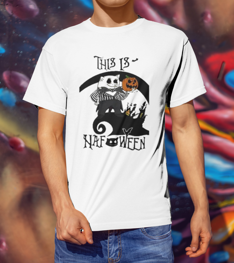 This Is Nafoween Halloween Nafo Pumpkin Character T-Shirt