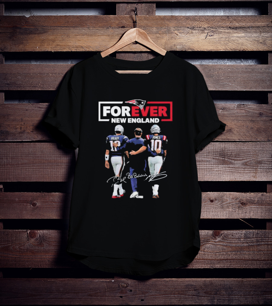 Forever New England Brady Bill Belichick Jones Signature Patriots T-Shirt