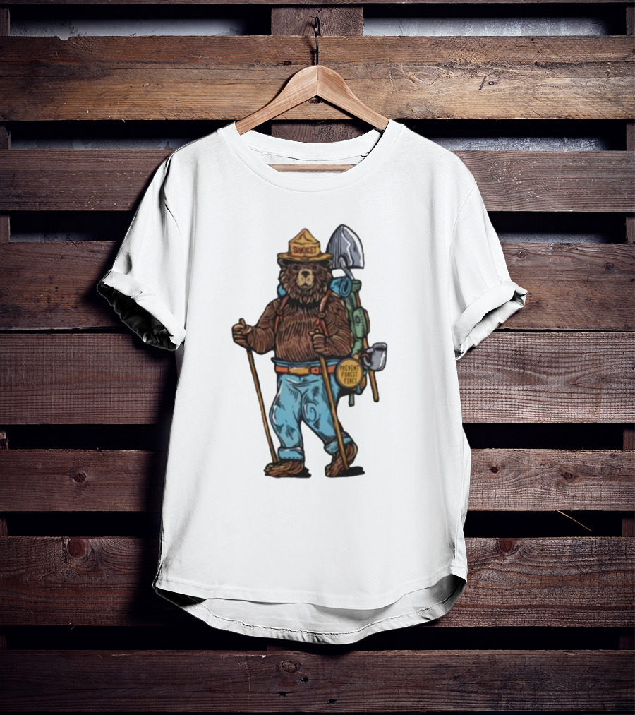 Smokey Bear Prevent Forest Fires Cartoon T-Shirt