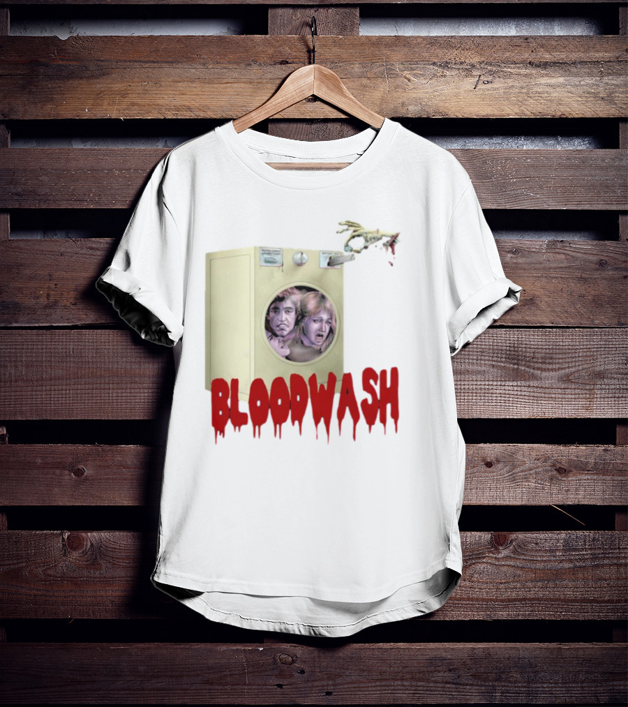 Puppet Combo Bloodwash Horror Laundry Machine With Faces And Monster Hand T-Shirt