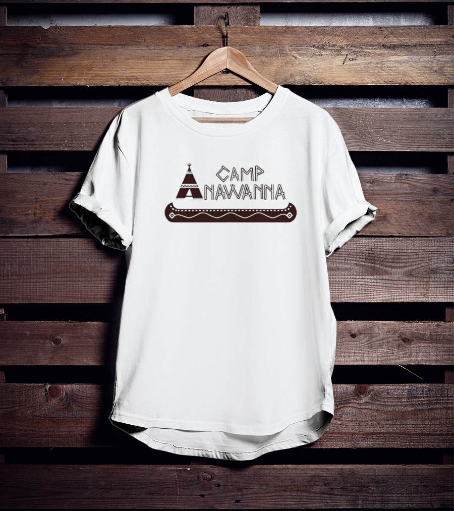 Camp Anawanna Salute Your Shorts Retro Nostalgia Tee Pee And Canoe T-Shirt