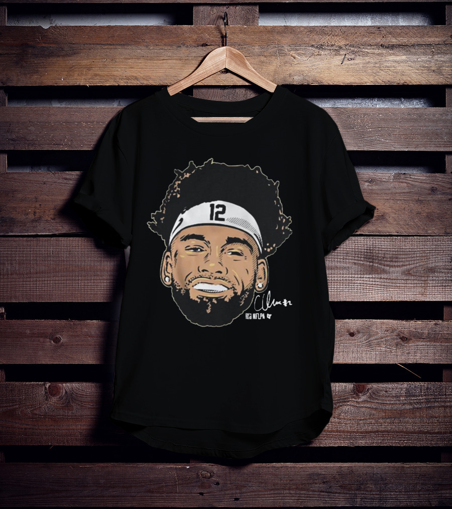 Chris Olave 12 Headband Swag NFLPA Signature T-Shirt
