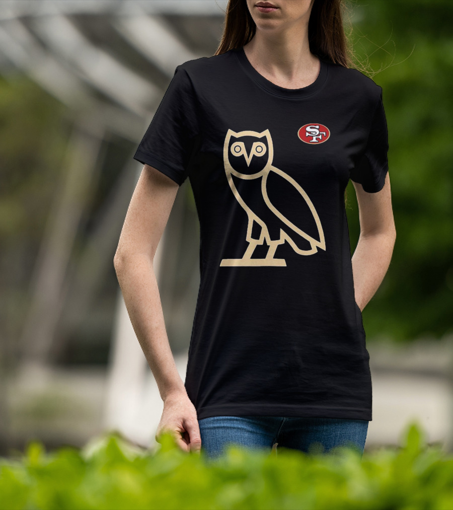 San Francisco 49ers SF Ovo Owl Scarlet T-Shirt