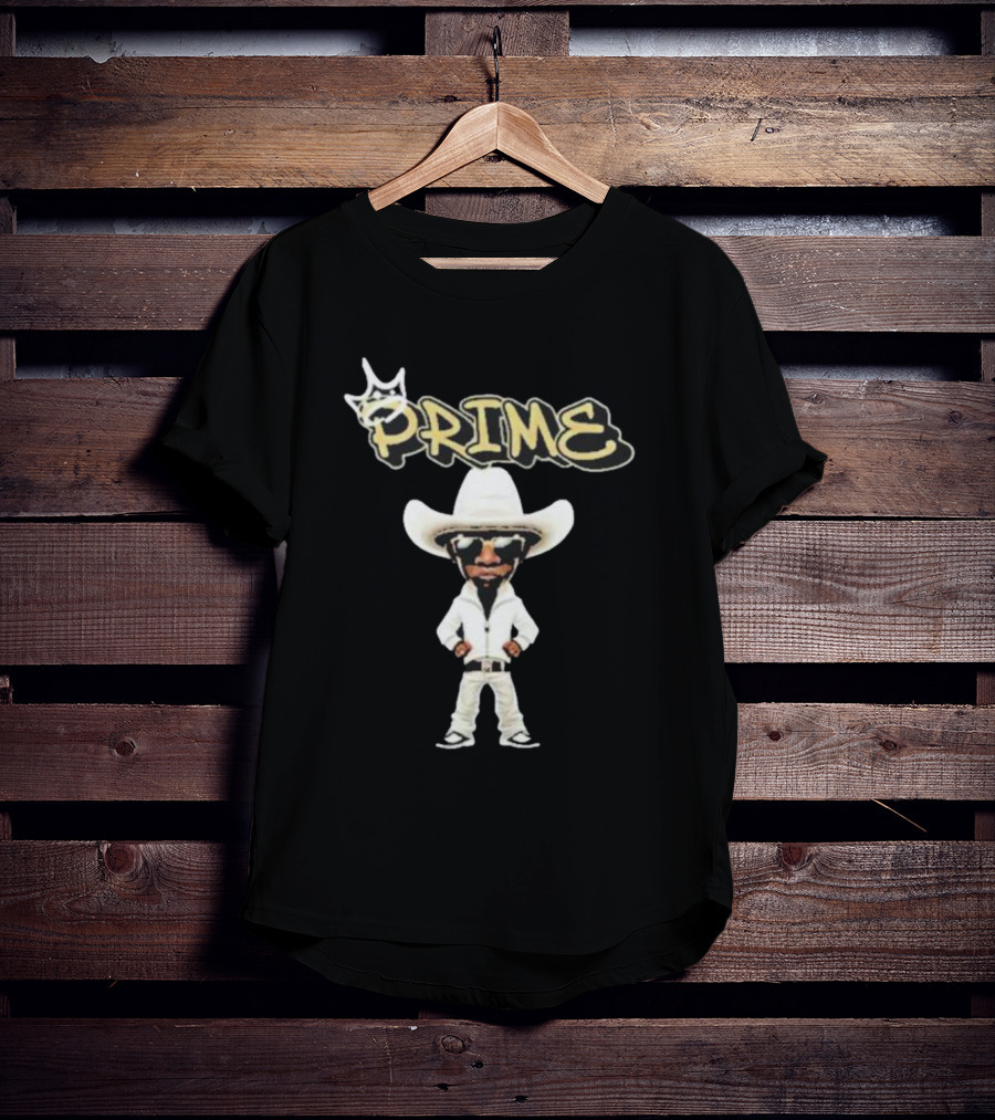 Prime King Deion Sanders Cowboy Outfit Iconic T-Shirt