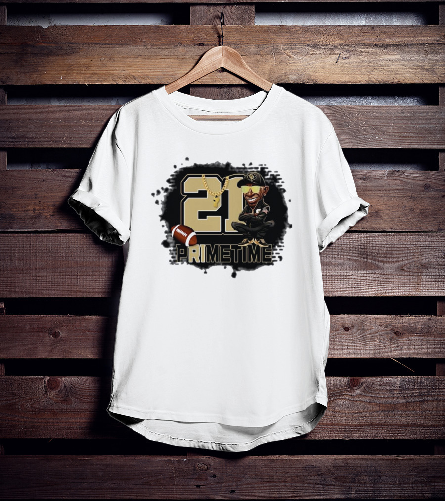 21 Prime Time Football Deion Sanders Coach Swea Mens Womens T-Shirt
