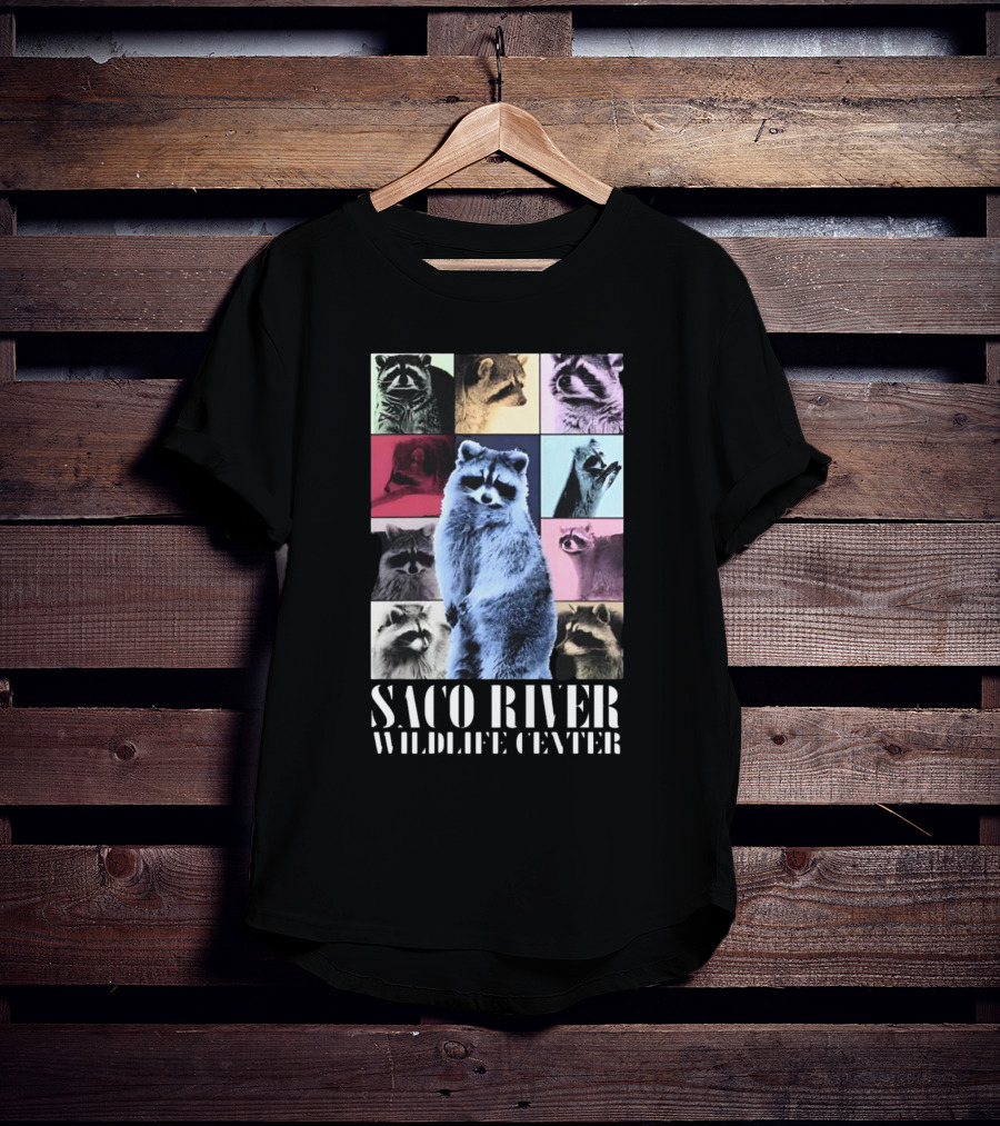 Saco River Wildlife Center Raccoon Collage The Eras Tour T-Shirt