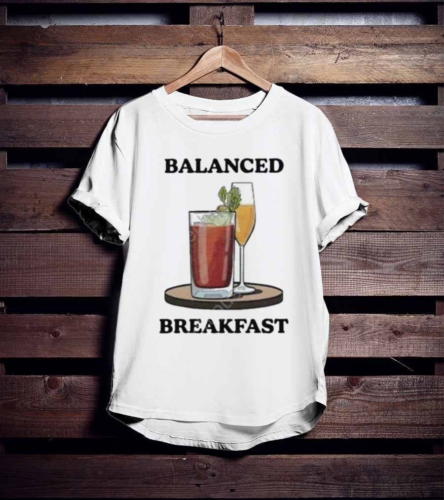 Balanced Breakfast Bloody Mary Mimosa Duo T-Shirt
