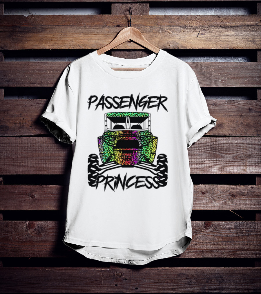 Passenger Princess Colorful Off-Road UTV T-Shirt