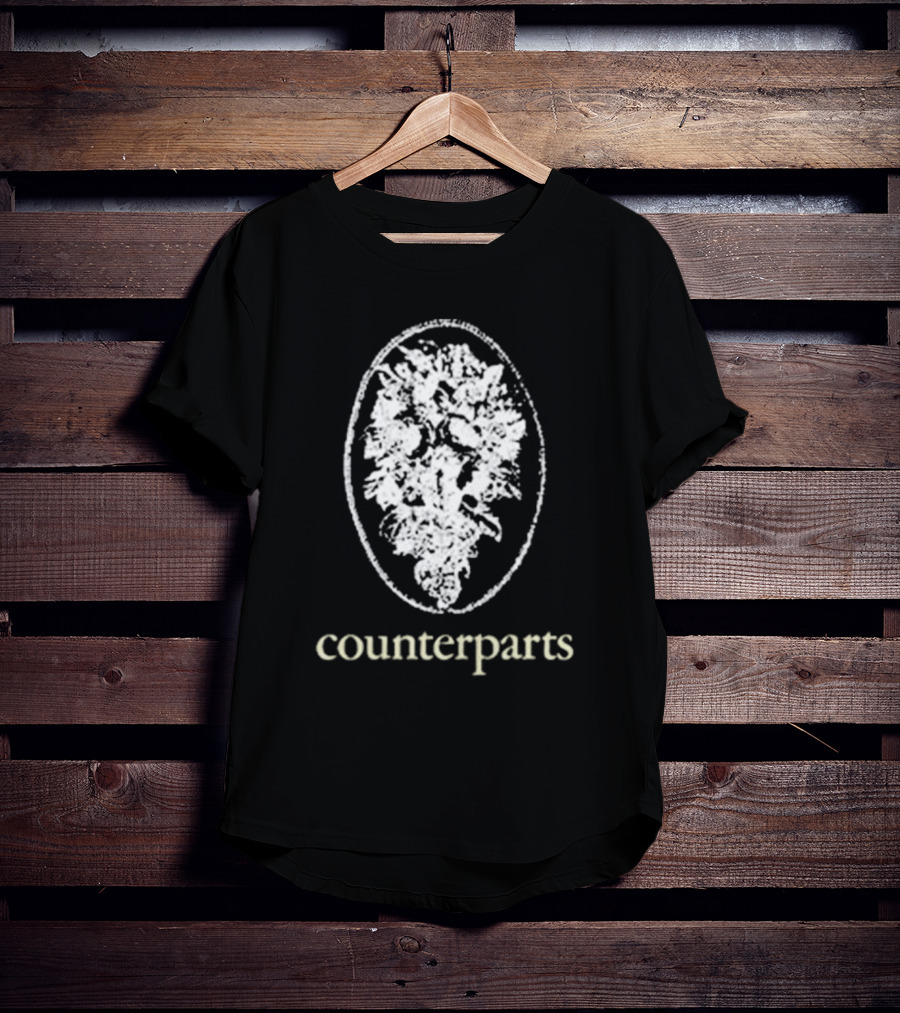 Counterparts Flowers On My Grave Oval Floral T-Shirt