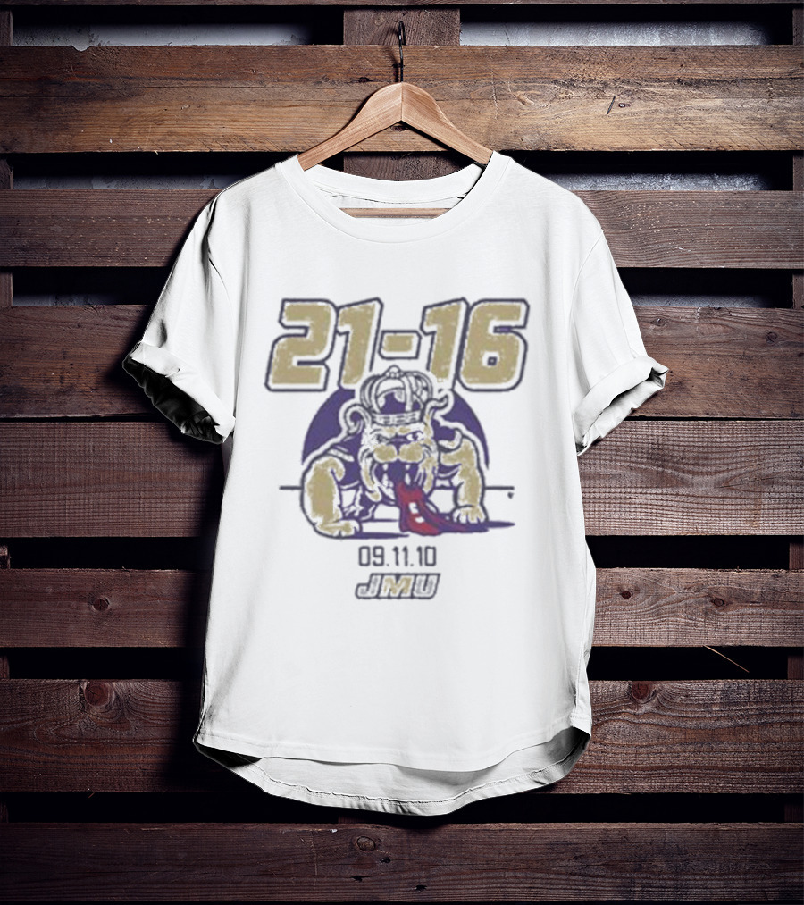 JMU 21-16 09.11.10 Football Dukes T-Shirt