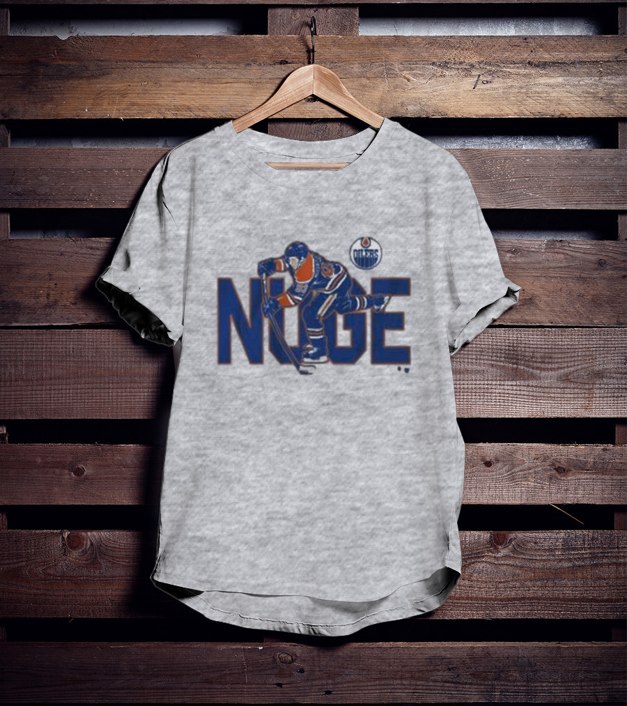 Ryan Nugent-Hopkins Edmonton Oilers NUGE Hockey Player Action T-Shirt