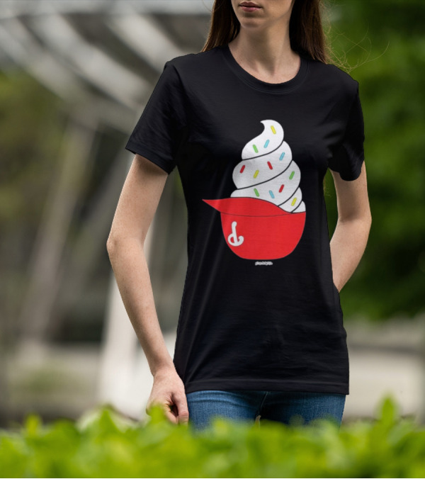 Phillies Ice Cream Helmet Swirl With Sprinkles T-Shirt