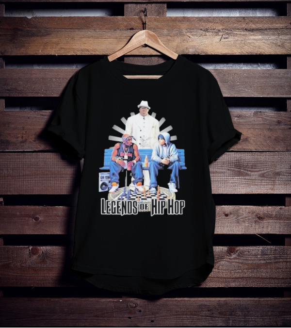 The Eminem Show Legends Of Hip Hop Bench Chess Game Boombox Trio T-Shirt