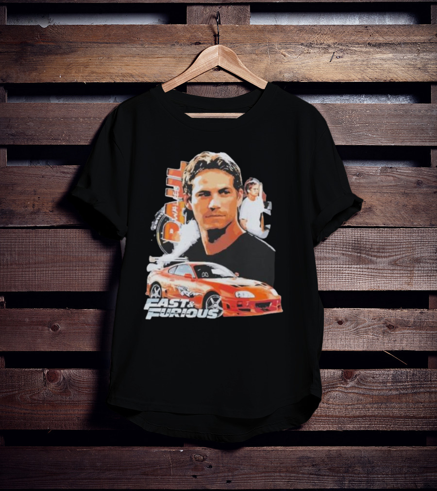 Fast And Furious Paul Walker Toyota Supra T-Shirt