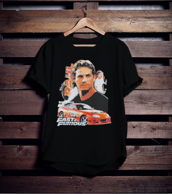Fast And Furious Paul Walker Toyota Supra T-Shirt