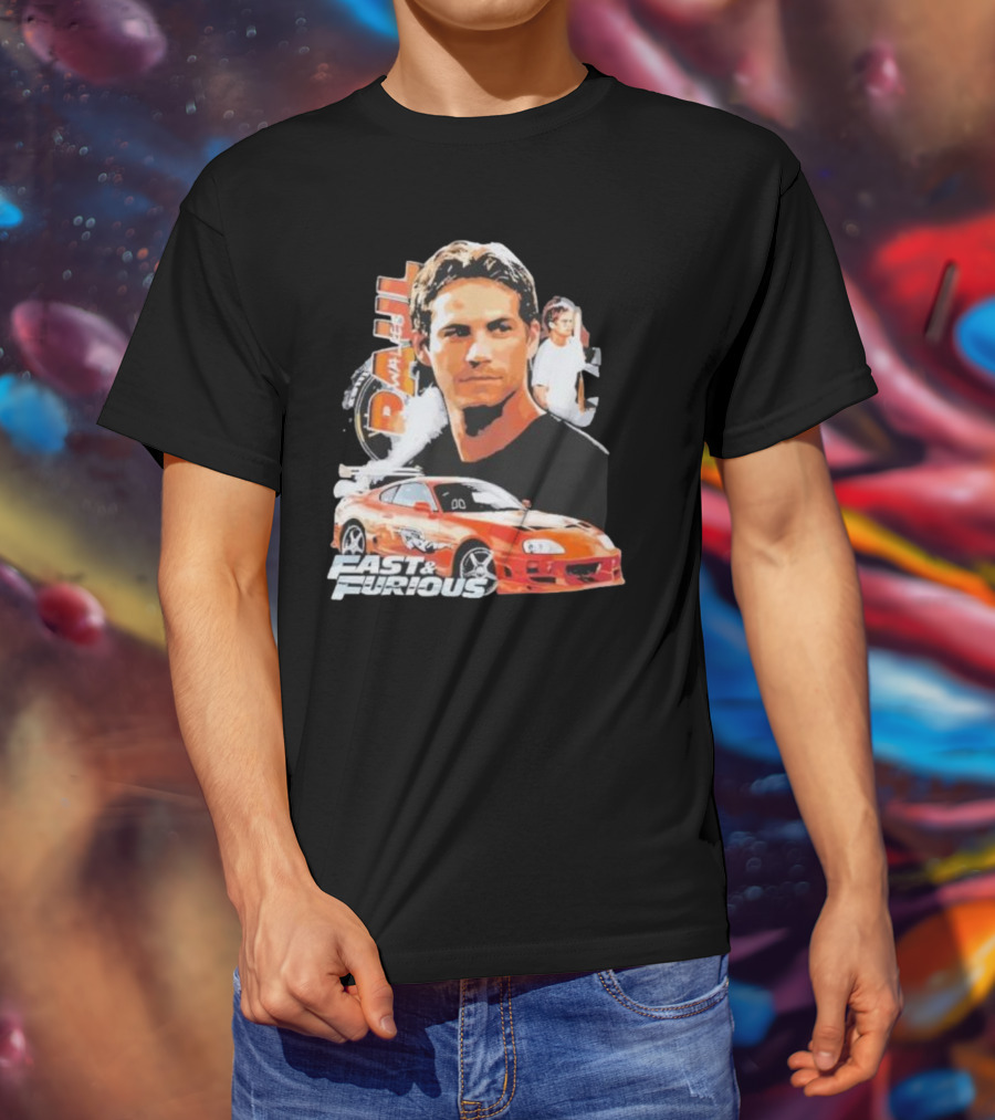 Fast And Furious Paul Walker Toyota Supra T-Shirt