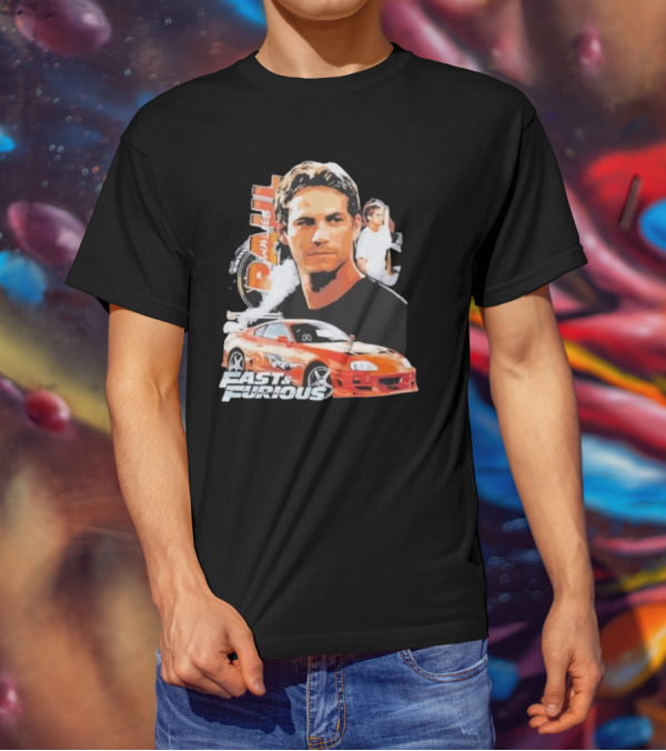 Fast And Furious Paul Walker Toyota Supra T-Shirt
