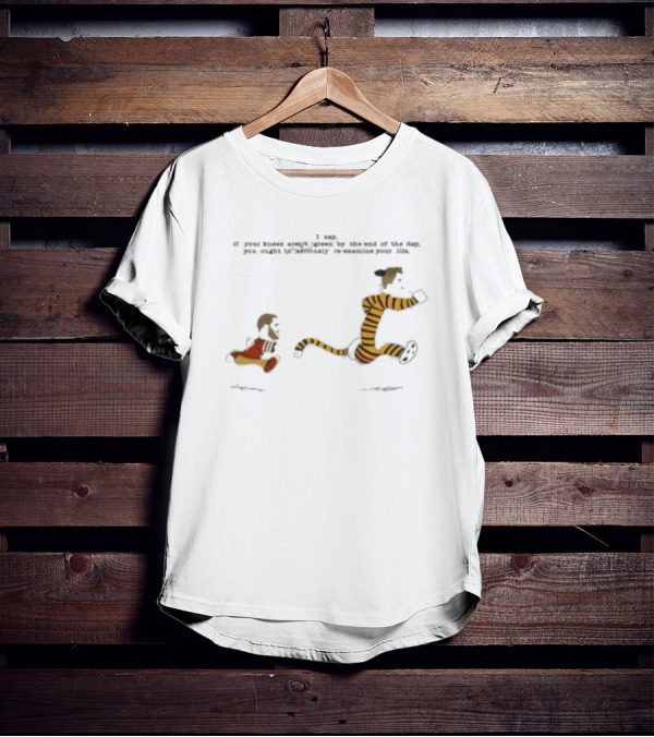 Rita Oak’s Ko-fi Calvin And Hobbes Knees Aren’t Green By The End T-Shirt