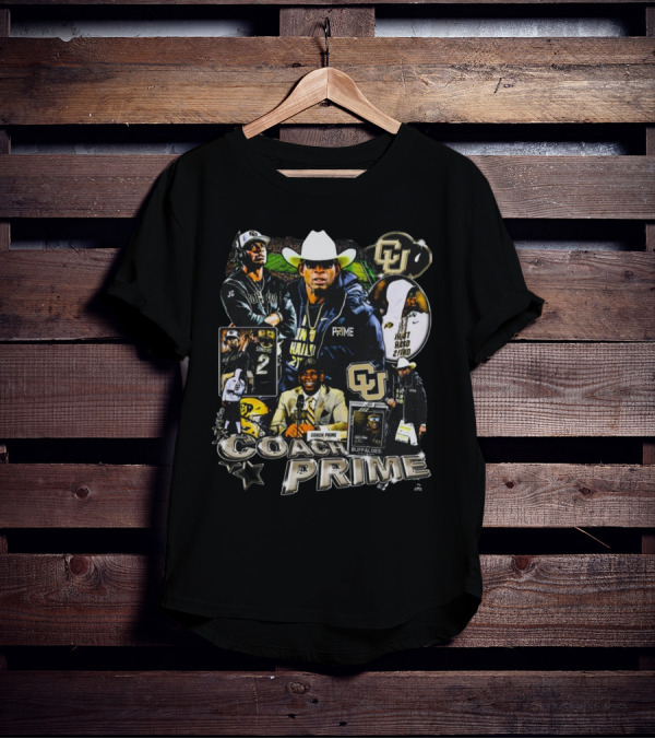 Coach Prime Deion Sanders Football Legend CU Buffs Athletic Excellence T-Shirt
