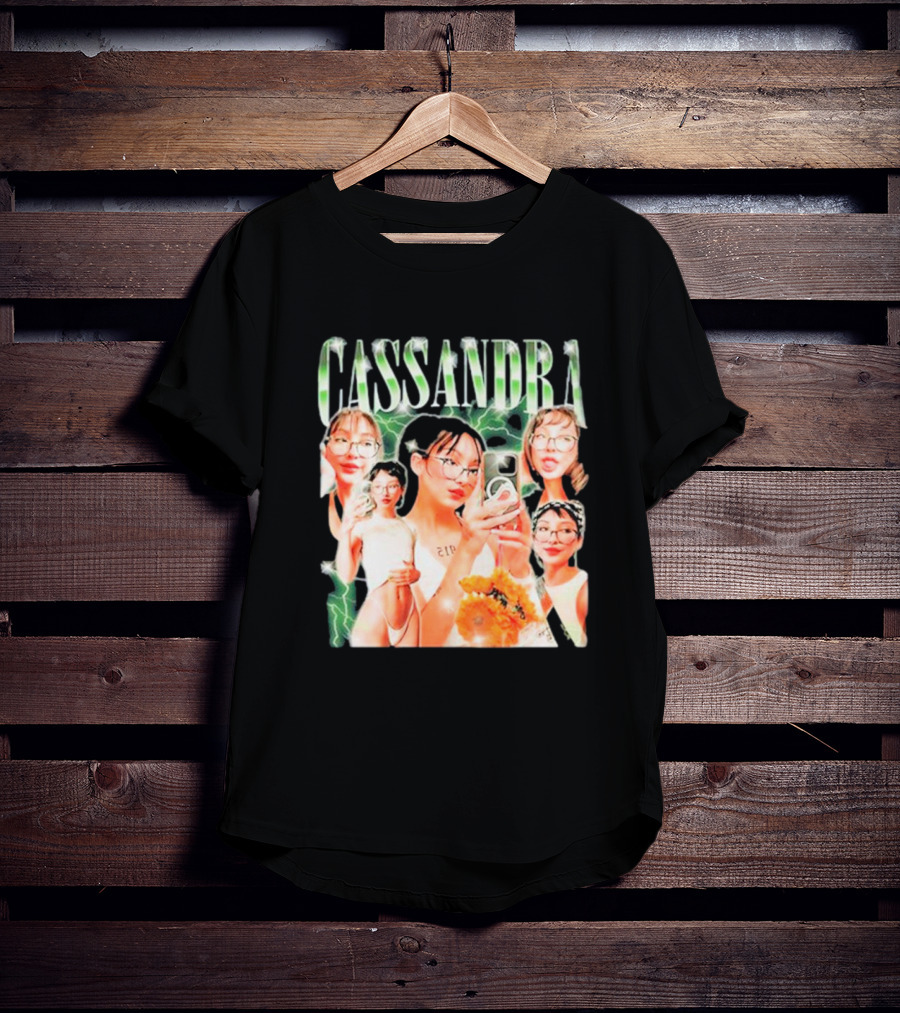 Cassandra Milkheavens Selfies 90s Aesthetic Collage With Lightning Background T-Shirt