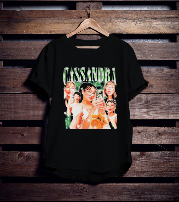Cassandra Milkheavens Selfies 90s Aesthetic Collage With Lightning Background T-Shirt