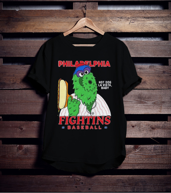 Philadelphia Phillies Phanatic Fightins Baseball Hot Dog La Vista Baby T-Shirt