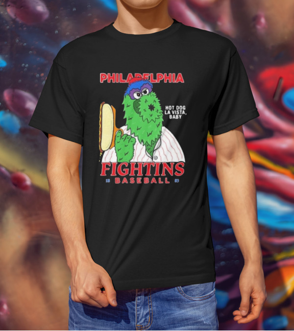 Philadelphia Phillies Phanatic Fightins Baseball Hot Dog La Vista Baby T-Shirt