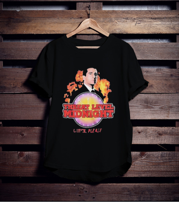 Michael Scott Threat Level Midnight Check Please The Office T-Shirt