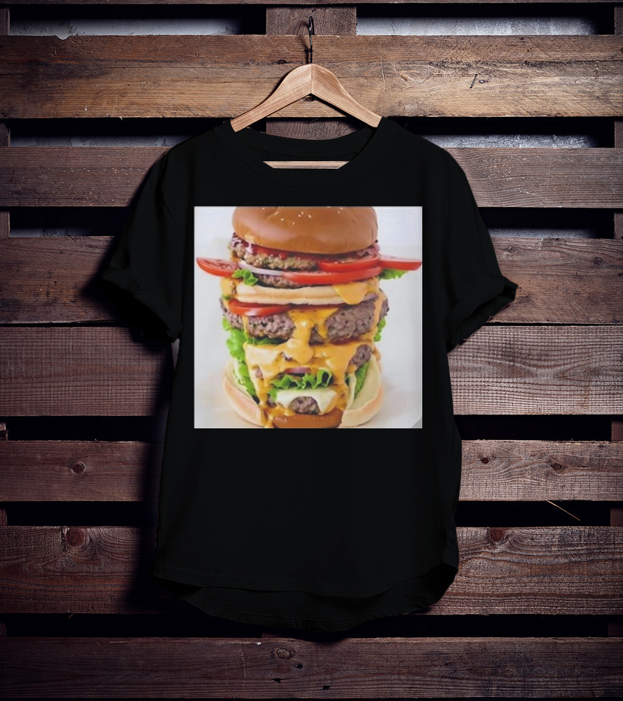 Heisenburger Cringey Quadruple Cheeseburger Stack T-Shirt