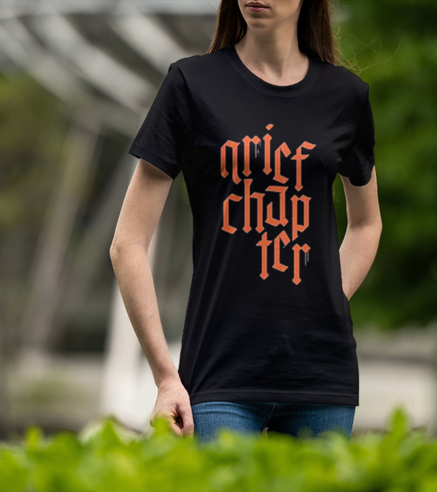 Grief Chapter Gothic Drip Text T-Shirt