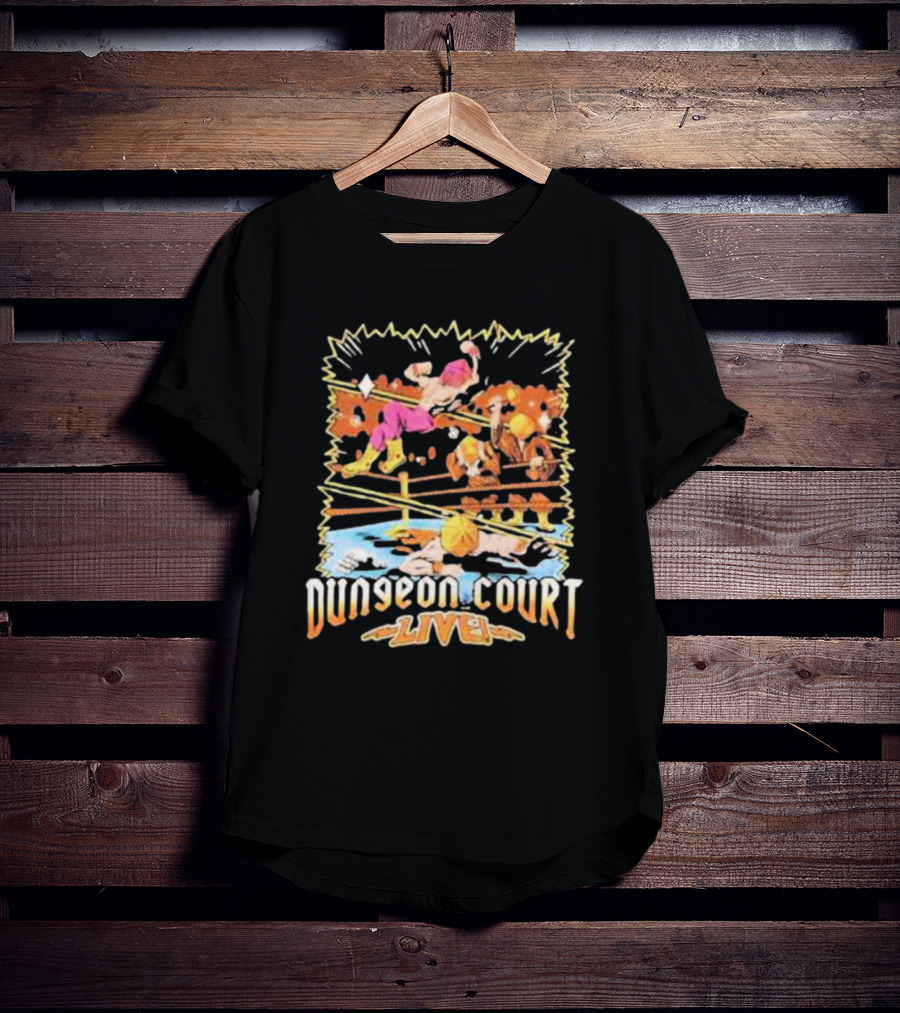 Naddpod Dungeon Court Live Wrestling Iconics T-Shirt