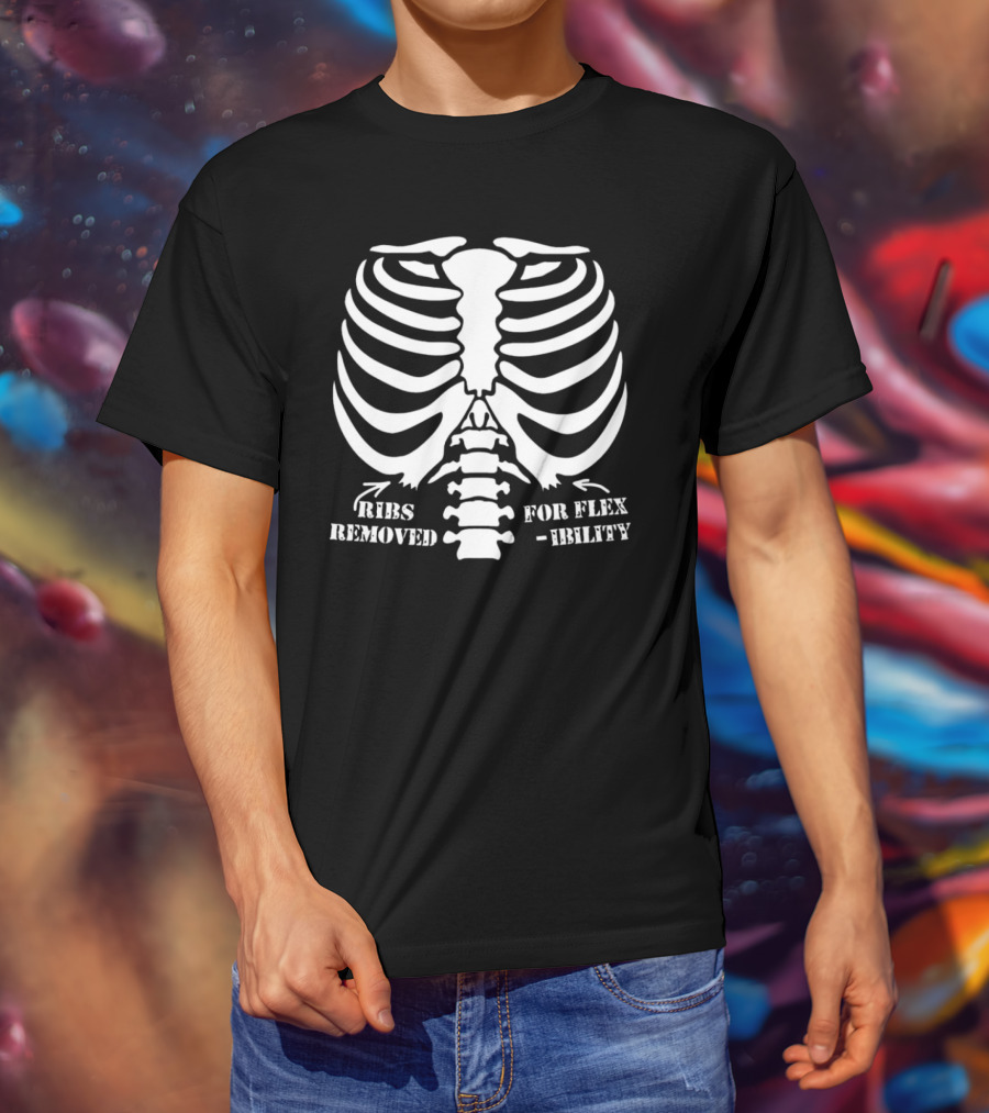 Ribs Removed For Flexibility Skeleton Rib Cage T-Shirt